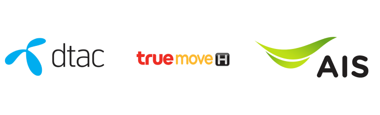 DTAC, Truemove, AIS service providers